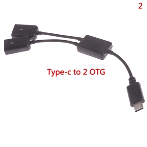 Micro USB/tipo <span class=keywords><strong>C</strong></span> a 2 OTG Dual femore USB porta HUB cavo <span class=keywords><strong>Y</strong></span> Splitter cavi adattatore - Product Image 2