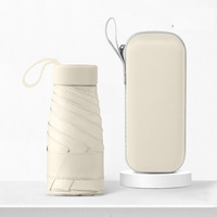 Parapluie portable mini compact manuel facile à plier, idéal pour les voyages, prise en charge complète OEM/ODM, logo personnalisé, imperméable, protection UV, protection solaire