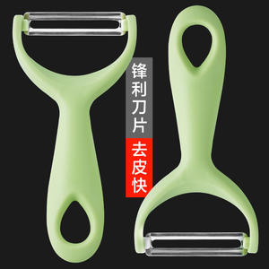 Pelador multifunción de acero inoxidable de Yiwu para frutas y verduras con mango de plástico, solo lavar a mano. - Product Image 5
