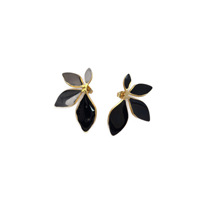 Anting Kelopak Bunga Anti Luntur Bahan Stainless Steel untuk Wanita, Mewah Ringan, Geometris, Trendi, Serbaguna, Stylish, dan Lucu