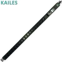 KAILES (KLS) 32A Bloc d'alimentation vertical monophasé en aluminium noir avec surveillance, 18 prises, 200-240VAC, pour rack de serveur, distribution d'alimentation IP
