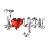 Je t'aime 96cm * 49cm grand coeur de pêche amour AD feuille d'aluminium ballon saint valentin fête décoration fournitures