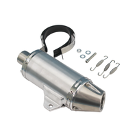 En stock : Silencieux d'échappement Supermoto 38mm T4 pour Pit Dirt Bike, ATV, Quad, XR50, CRF, LXR, KLX110, Mini Moto