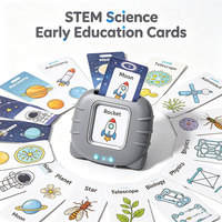 Cartes Flash Éducatives STEM Interactives et Parlantes pour l'Apprentissage Précoce des Sciences, Lecteur de Cartes Bilingue, Conformes CE RoHS, Rechargeables, OEM ODM