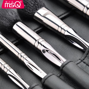 Haute qualité 11 pièces en gros marque privée argent maquillage pinceau ensemble professionnel manche en plastique pinceaux de maquillage - Product Image 4