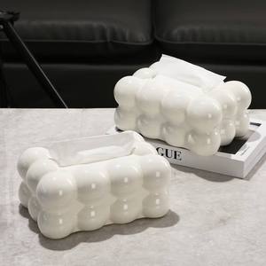 Facial Tissue Holder Non Slip Tissue Box Cover Tissue Dispenser for Living Room Home Household Kitchen Countertop - Product Image 4