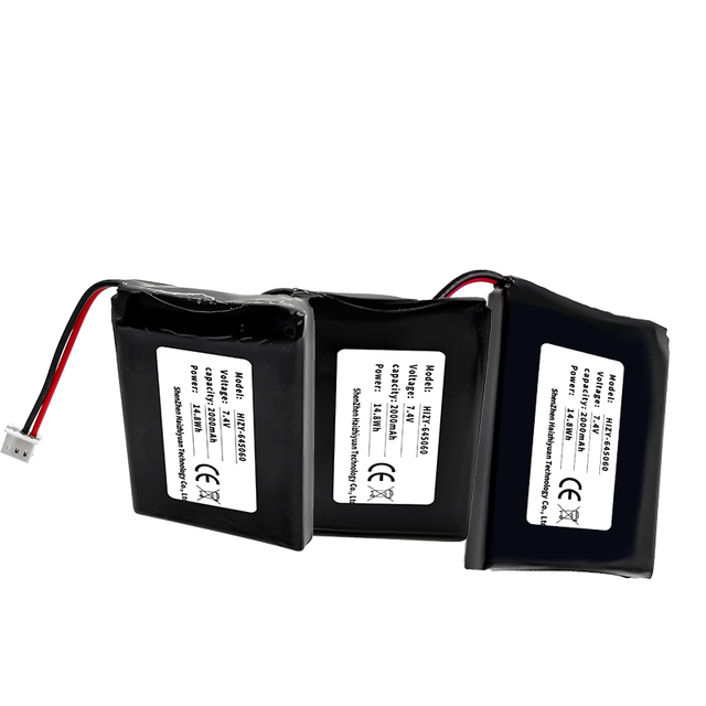 Factory Supply High Performance 7.4v 2000mAh Rechargeable Li Ion 645060 Lithium Polymer Pouch Battery
