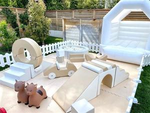 Prix de gros : Ensemble de jeux souple et sûr au design ergonomique, machine à chevaucher pour enfants, château gonflable de parc et équipement d'amusement intérieur - Product Image 4