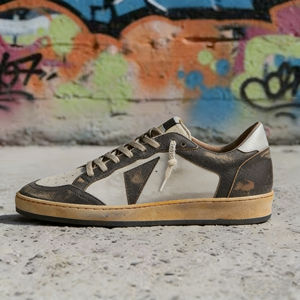 Nuevo Diseño, Zapatillas Deportivas Super Goose con Suela Dorada, Blancas Brillantes con Estrellas, de Piel, Tendencia de Moda, Clásicas de Primavera, Extra Brillantes - Product Image 4