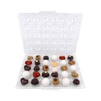 Brigadeiros – plateau Blister en plastique, boîte d'emballage transparente à 30 trous pour bonbons à la truffe