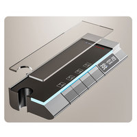 Ensemble de Douche Numérique Gris Piano Robinet Intelligent Salle de Bain Fini Gris Piano Mitigeur de Douche Intelligent Salle de Bain Robinet de Douche