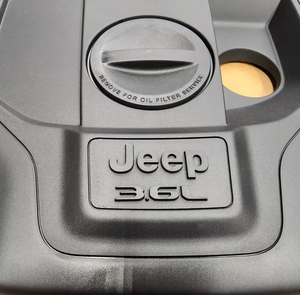 2021 2024 <span class=keywords><strong>JEEP</strong></span> <span class=keywords><strong>GRAND</strong></span> <span class=keywords><strong>CHEROKEE</strong></span> 3.6L copertura del motore in fibra di carbonio acciaio con OEM MOPAR 68414087AA include bulloni e clip - Product Image 4