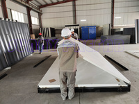 Mini hangar en acier pliable et démontable de 5', 8', 10', 12' pour le transport et le stockage portable, unités de stockage pliables