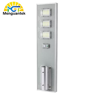 ไฟถนนพลังงานแสงอาทิตย์ LED แบบครบวงจร IP65โคมไฟอลูมิเนียมกลางแจ้ง50W 100W 150W 200W ความสว่างสูงสำหรับการใช้ถนน - Product Image 1
