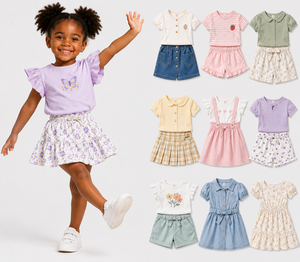 Ropa de Verano para Niños de Alta Calidad, Lote Mixto al por Mayor, Entrega Directa, Mezcla Aleatoria, Precio Especial para Socios a Largo Plazo - Product Image 1