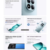 Nueva Llegada 2025 Redmi Note 15 Pro+ MI Original 5G Smartphone con Pantalla OLED de 6.83" 1.5K 120hz Snapdragon 7s Gen4 Batería de 7000mAh