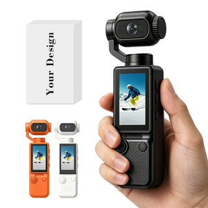 ABS <b>Wireless</b> <b>Mini</b> Vlogging <b>Camera</b> LCD Display Rechargeable Professional Pocket Handheld <b>Camera</b> 180° Rotating Lens <b>Camera</b> - Product Image 1