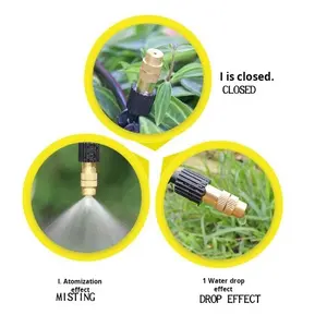 Buse d'atomisation en cuivre réglable, dispositif d'<span class=keywords><strong>arrosage</strong></span> <span class=keywords><strong>automatique</strong></span>, buse d'irrigation goutte à goutte, arroseur d'irrigation de jardin, économie d'eau - Product Image 4
