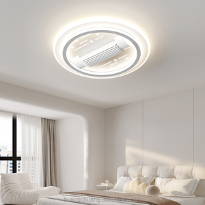 Ventilateur de plafond sans pales avec lumière, télécommande intelligente, LED 3CCT, moderne, pour chambre d'hôtel, décoratif, OEM - Product Image 2