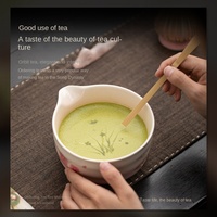 Ensemble bol à matcha, support pour chasen, outils de fouettage en céramique, accessoires de service du thé, nouveau bol à matcha de style chinois