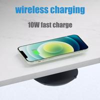 Chargeur sans fil invisible pour mobile, sans autocollant de table, pour studio, atelier, aéroport, salon, avec charge rapide