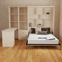 Anpassung Moderne multifunktion ale platzsparende Klapp betten Murphy Wandbett Flip-Up Kleider schrank Bücherregal für Arbeits zimmer