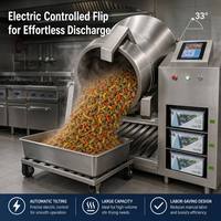 Machine de cuisson automatique intelligente 25KW avec menu vocal et distribution automatique des ingrédients, robot de cuisine industriel pour cuisine centralisée