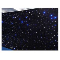 Rideau d'étoiles LED avec fonction DMX 4x6m, éclairage LED ciel étoilé, toile de fond de mariage, écran LED pliable, tissu d'étoiles LED