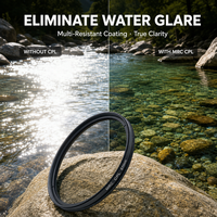 Filtre polarisant circulaire CPL ultra-mince en verre OEM personnalisé 37-95 mm, cadre en aluminium, revêtement imperméable, objectif d'appareil photo (52 mm/67 mm)