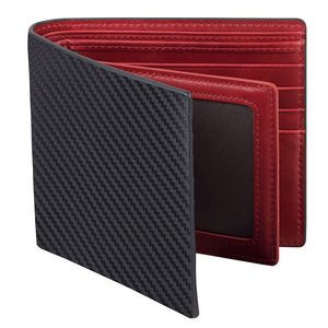 <b>Men's</b> Genuine Leather <b>Tri</b> <b>Fold</b> <b>Wallet</b> With Mirror Window Rfid Protection Large Capacity Business Style Cowhide Short <b>Wallet</b> - Product Image 5