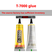 Kangzhinuo pour T-7000 15ml 50ml 110ml Colle époxy multi-usages pour téléphone portable Réparation d'écran tactile à cristaux liquides Caoutchouc souple