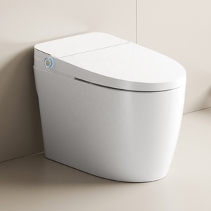 Inodoro Inteligente <span class=keywords><strong>MUBI</strong></span> Versión Simple con Sifón en <span class=keywords><strong>S</strong></span> Alargado, Inodoro Sanitario de Cerámica, WC Eléctrico Automático con Bidé Inteligente - Product Image 1