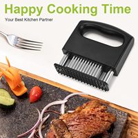 Outil attendrisseur de viande, agrafeuse, 48 lames ultra-affûtées en acier inoxydable, design compact pour bœuf, poulet, dinde, steak