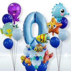 Set de Decoración con Globos de Animales Marinos, Globos de Pulpo, Pez y Criaturas Marinas para Fiestas Infantiles - Product Image 2