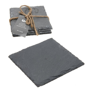Vente en gros prix attractif bonne qualité imprimé tapis et tampons marbre pierre <span class=keywords><strong>ardoise</strong></span> personnalisé sous-verre carré noir pour boisson - Product Image 2