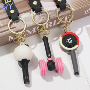 QY K-pop Keychain Silicone Gel Plastic Idol Bag <b>Charm</b> Metal Ring <b>Keyring</b> With Wrist Strap pendant accessory - Product Image 5