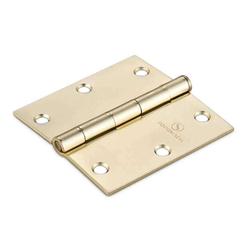 2023 Hotsale Steel Square Corner Exterior Full Mortise Ball Bearing Security Door Hinges