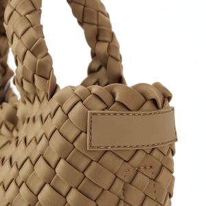 New Neoprene Woven <b>Bag</b> High Quality Handmade Woven Handbag Women <b>Nylon</b> Shoulder <b>Bag</b> Beach Neoprene <b>Tote</b> <b>Bag</b> - Product Image 3