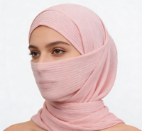 Tissu en mousseline 100 % polyester 70 g/m² imprimé printemps/été, résistant à l'abrasion, pour foulard, cape et robe de cérémonie