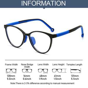 Lunettes anti-lumière bleue pour enfants, garçons et filles, avec logo personnalisé 2025, pour jeux sur ordinateur, monture TR90, bloquant les rayons bleus - Product Image 6