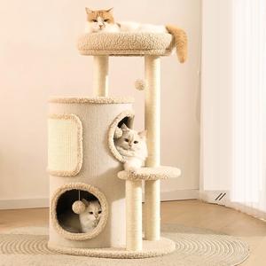 Lit d'intérieur pour animaux de compagnie jouet chat griffoir arbre avec mignon chat recouvert de sisal griffoir boule en peluche pour <span class=keywords><strong>chaton</strong></span> chat produits - Product Image 1