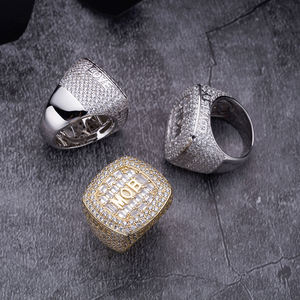 Bague de champion de football, argent 925, or 14k, vente en gros - Product Image 4