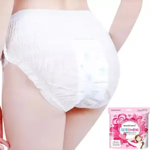 OEM Wholesale Period Panties Cute Printed Women Sanitary Briefs Underwear Menstrual Panties