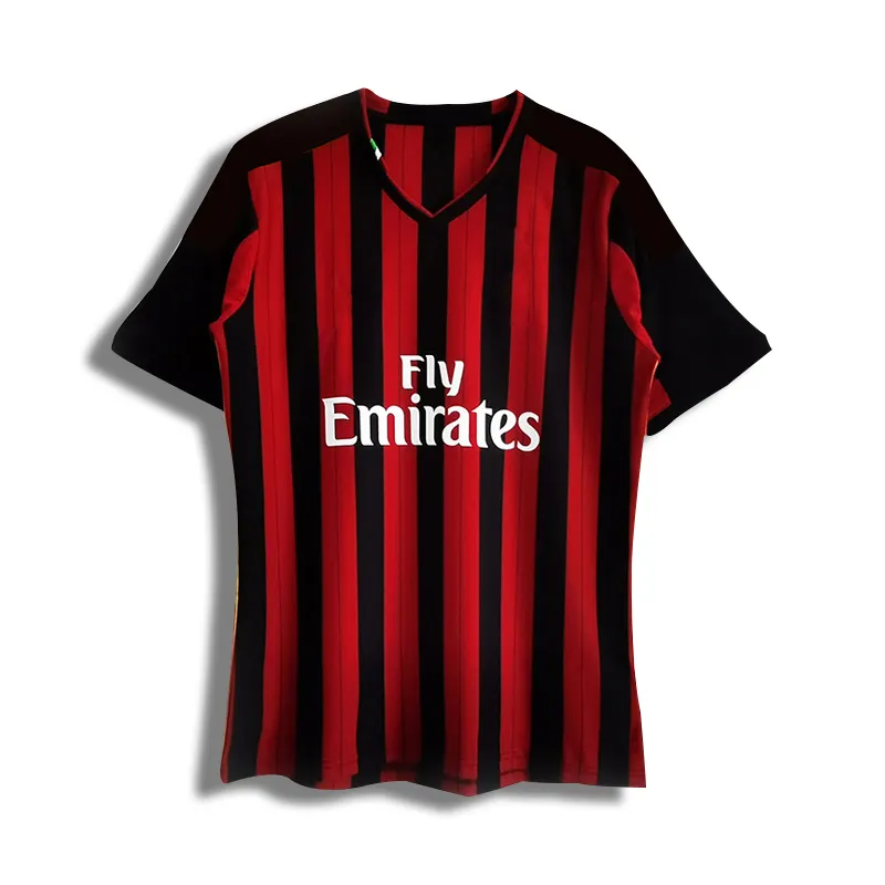 Kaus musim Lama klasik grosir kaus lengan pendek Jersey sepak bola versi pemain Retro Home Way 13/14 AC Milan