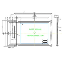 Module LCD Monochrome Graphique Industriel 5,7 Pouces 320x240 Écran d'Affichage 320*240