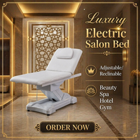 Table de massage électrique réglable, lit de beauté facial blanc, mobilier de salon, table de soin cosmétique pour traitement spa et bien-être