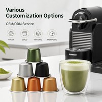 Capsules de matcha aromatisées en marque blanche, emballage cadeau personnalisé, dosettes de thé vert et de café, portions individuelles, vente en gros, directement de l'usine