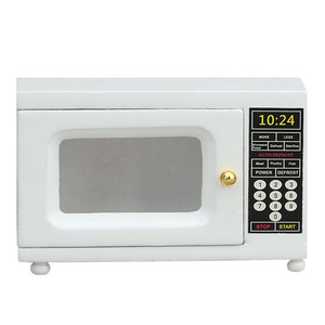Accessoires pour maison <span class=keywords><strong>de</strong></span> poupée 1:12, mini-meubles <span class=keywords><strong>de</strong></span> cabane DIY, four à micro-ondes exquis, ornements <span class=keywords><strong>de</strong></span> <span class=keywords><strong>cuisine</strong></span> en bois - Product Image 6