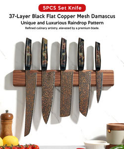 سكين مطبخ حادة بمقبض حلاقة من المصنع مباشرة VG10 سكين طاه صلب دمشقي سكين مطبخ بمقبض راتينج - Product Image 4