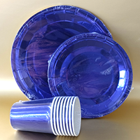 Assiettes en papier argent irisé, assiettes de fête en papier scintillant irisé holographique jetable pour mariage d'anniversaire de sirène